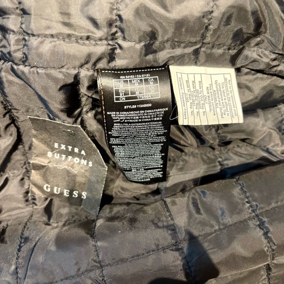 Guess 54% Wool Military Army Outdoor Coat– Men’s Medium- Gray Safari Rare Luxury - Picture 10 of 15